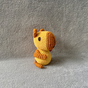 Clyde the Capybara Handmade Crochet Toy | CE Tested & Baby Safe