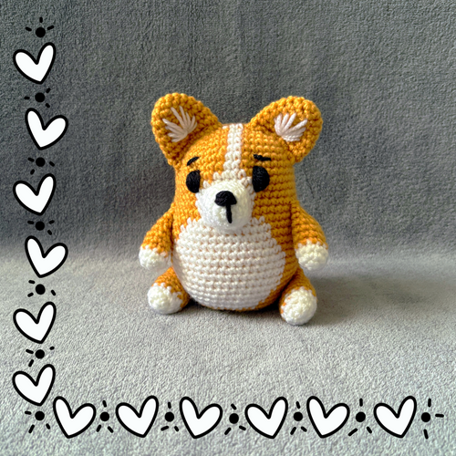 Carlos the Corgi | CE Tested Handmade Crochet Soft Toy