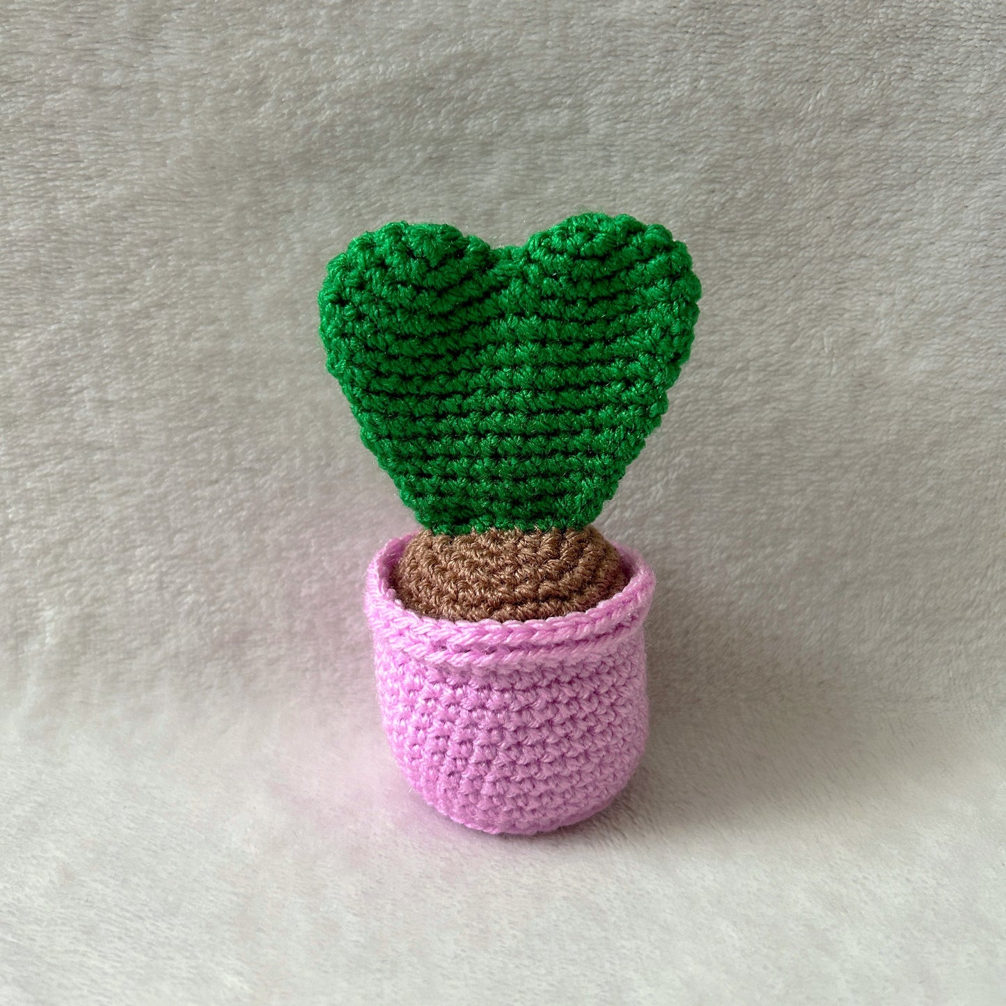 Heart Crochet Succulent Plant