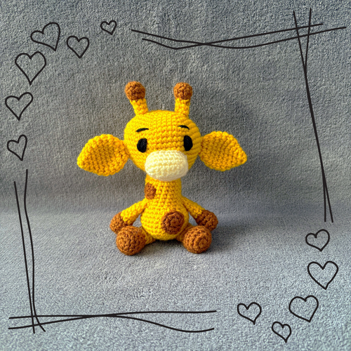 Twiga the Giraffe Crochet Soft Toy | CE Tested, Baby & Toddler Safe Gift