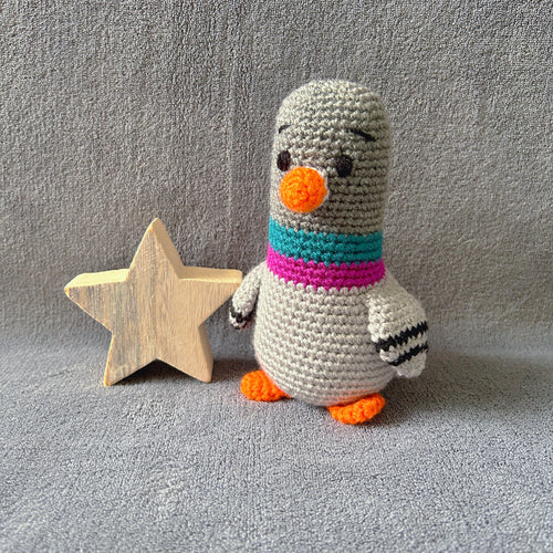Perry the Pigeon crochet soft toy