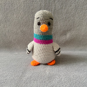Perry the Pigeon crochet soft toy