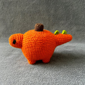 Pumpkin the Pumpkin Dino Crochet Toy