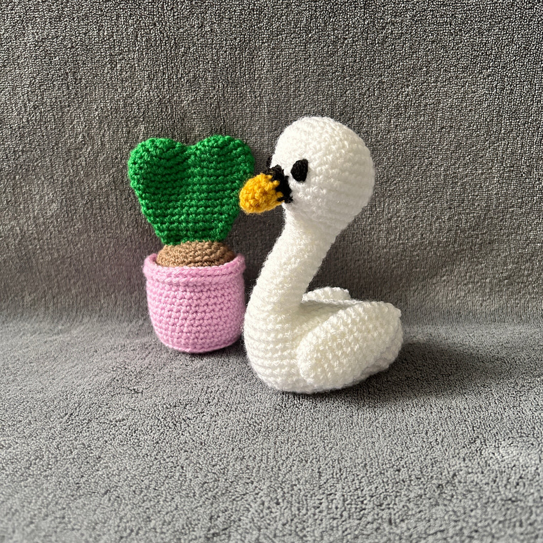 Sarah the Swan Crochet Toy