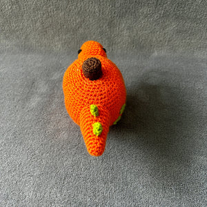 Pumpkin the Pumpkin Dino Crochet Toy
