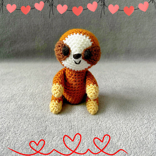 Stan The Sloth Crochet Soft Toy | CE Tested Handmade Plush