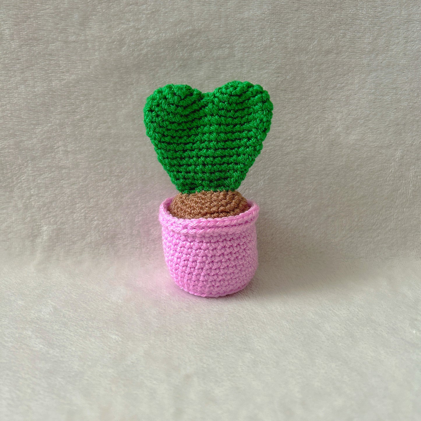 Heart Crochet Succulent Plant