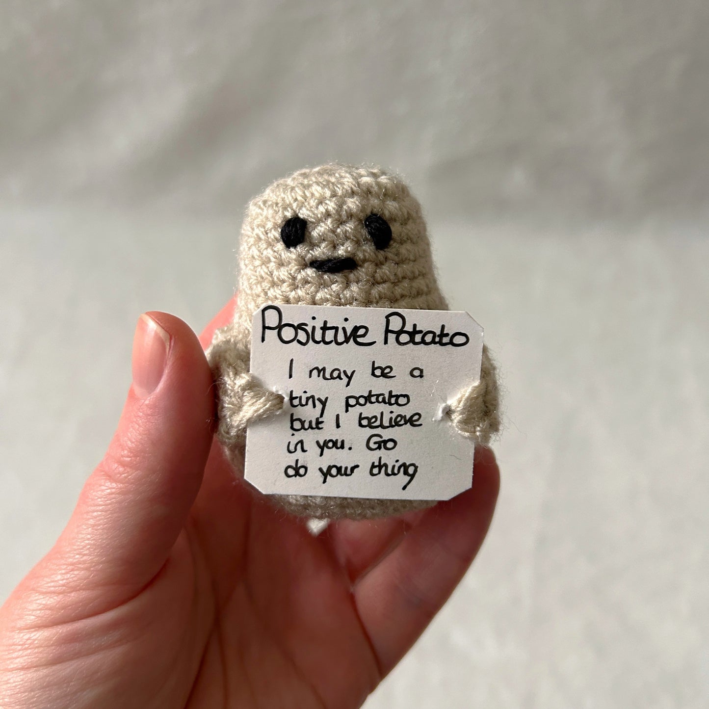 Positive Potato Crochet Toy