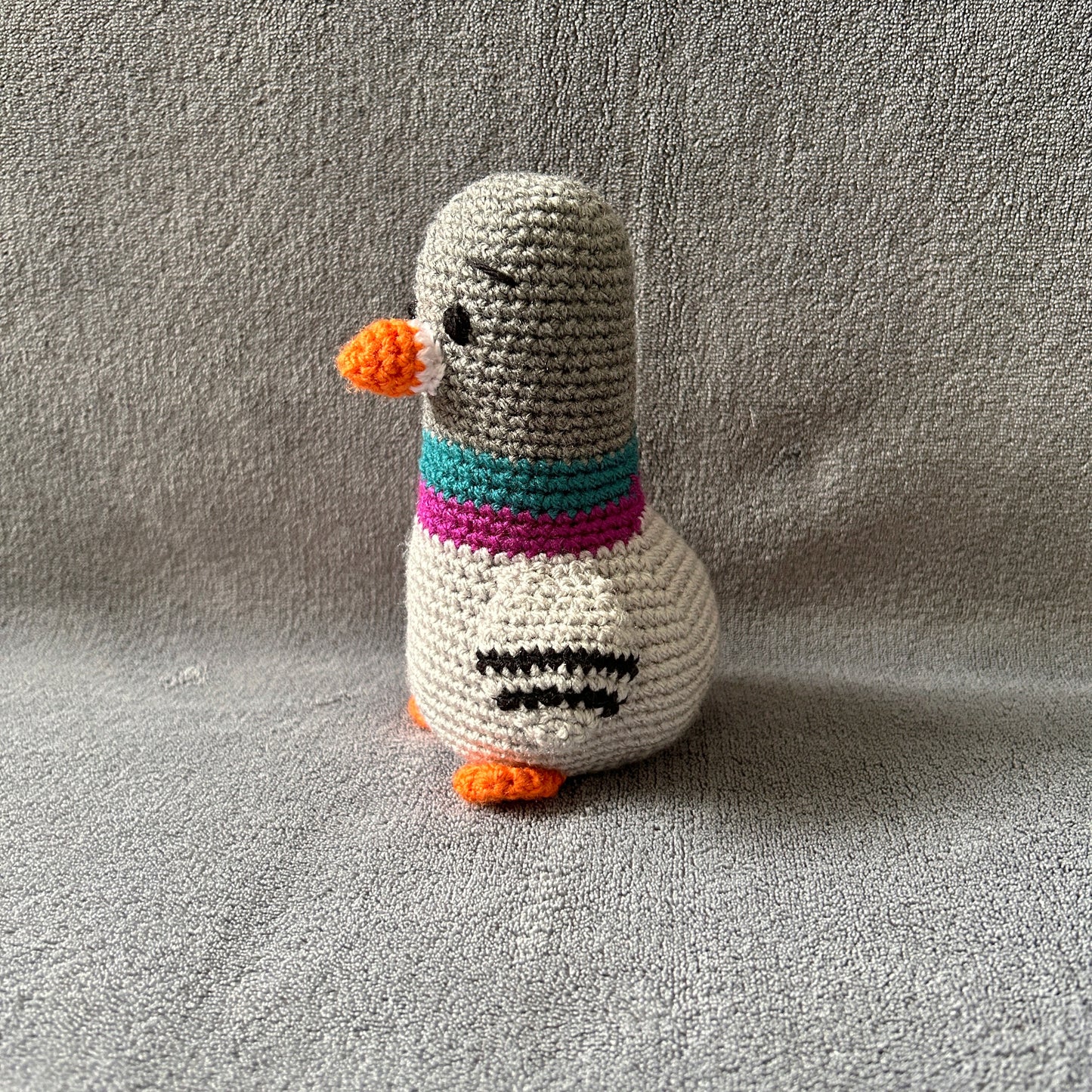 Perry the Pigeon crochet soft toy